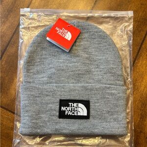 The North Face Light Gray Knit Hat